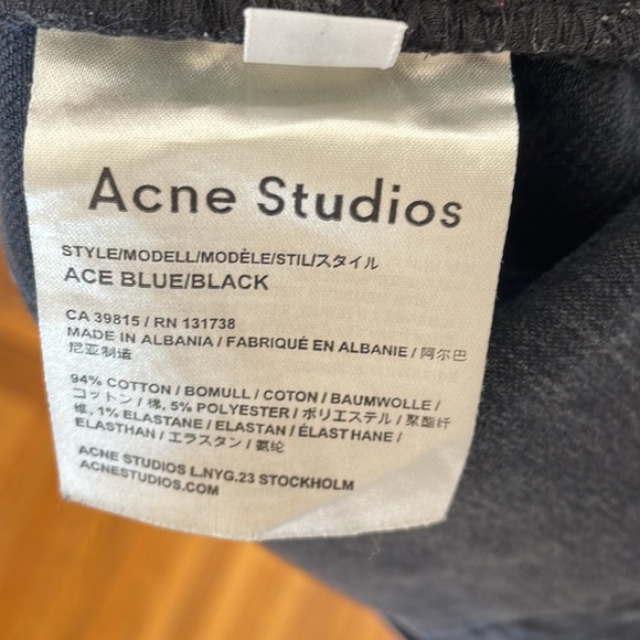 Acne Studio Ace blue/black jeans - Picture 4 of 5